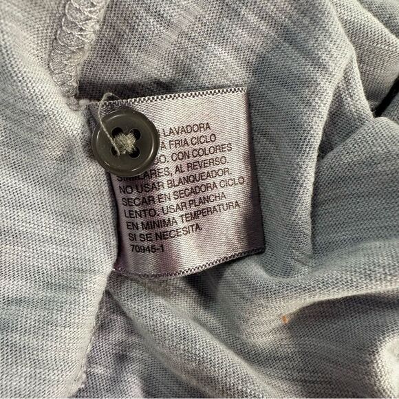 J. Ferrar Modern Fit Henley V-Neck Thin Textured Heather Short Sleeve T-Shirt - Picture 7 of 8